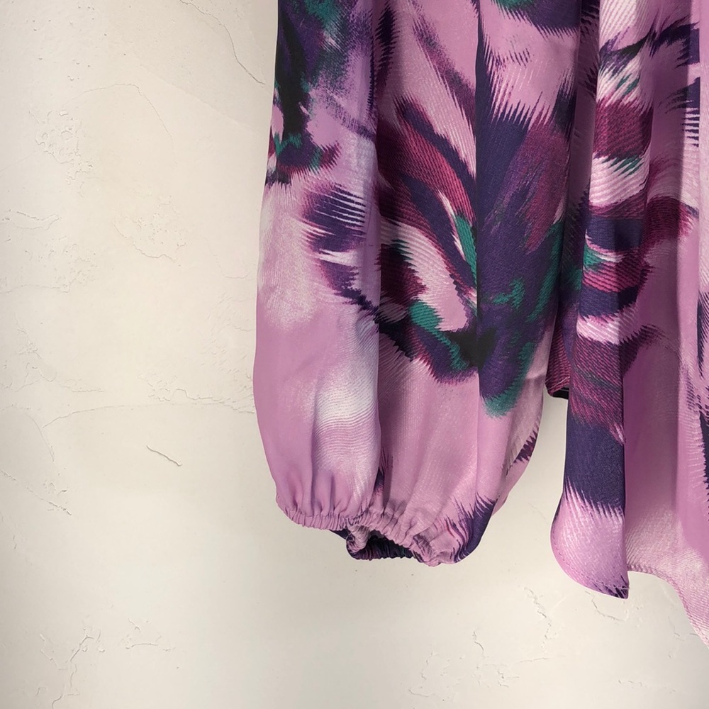 Jennifer Lopez purple blouse size large - Picture 3 of 6